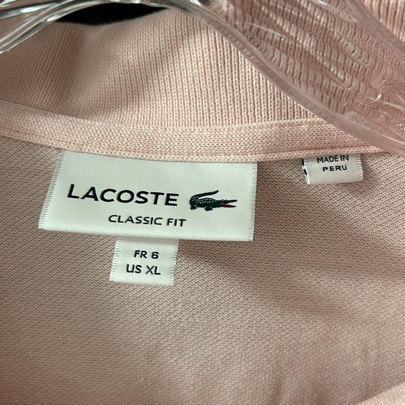 Lacoste classic polo - light pink men’s size XL / size 6 - Picture 2 of 7